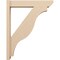 Ekena Millwork 6-in W x 30-in D x 38-in H Funston Slat Rough Cedar Woodgrain TimberThane Outlooker, Primed Tan OUTUR060X30X38FST24RCPR - alternate 4